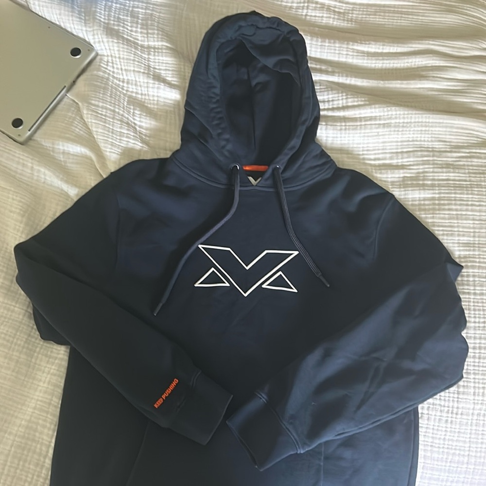 Max Verstappen Keep Pushing Navy Hoodie